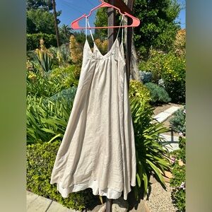 BRAZEAU TRICOT grammercy dress in crème sz 1 / small